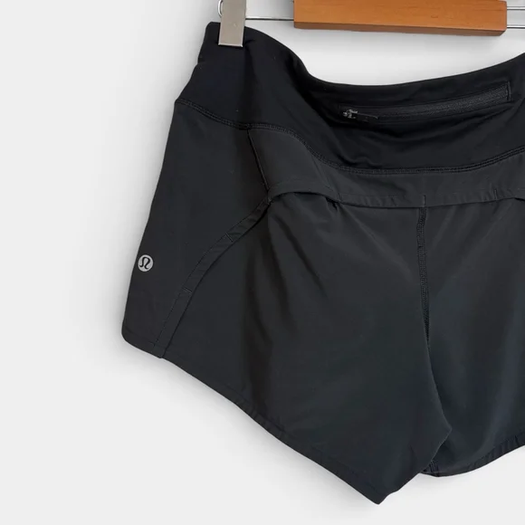 LULULEMON Speed Up 3.75" Hi-Rise Black Shorts, Sz 6 - Picture 8 of 14